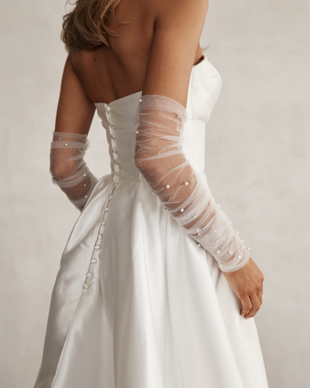 Pearl Tulle Sleeve
