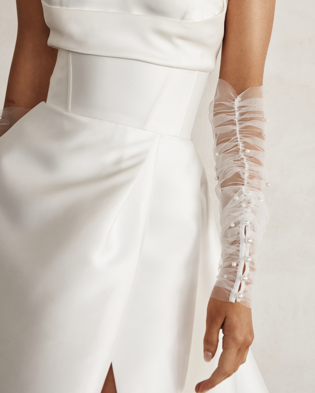 Pearl Tulle Sleeve