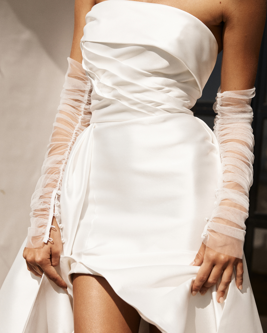 Plain Tulle Sleeve